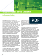 Turbulent Models For CFD Simulation in Electronics Cooling