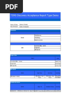 Acceptance Report Type Demo - GSM