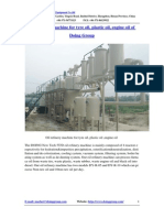 Oil Refinery Machine For Tyre Oil, Plastic Oil, Engine Oil of Doing Group