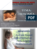 1-Trisomía 21 Síndrome de Down