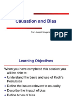 Causation and Bias: Prof. Joseph Ntaganira, MD, PHD