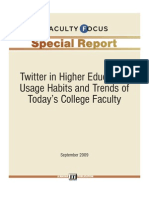 Twitter in Higher Education: Usage Habits and Trends of Today's College Faculty