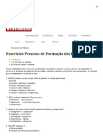 Exercícios Processo de Formação Das Palavras