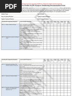 New Early Learning Progress Profile Documentation Form