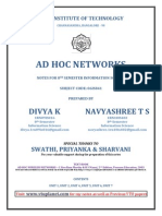 Adhoc - Networks - Notes by Divya (Rnsit)