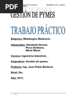 Trabajo Práctico de Gestión de Pymes