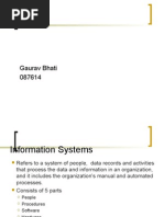 Information Systems: Gaurav Bhati 087614