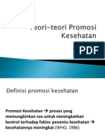 Teori Teori Promosi Kesehatan Riris