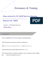 SAP Performance & Tuning: Bonus Material For 201 ABAP Interview Questions Material Code: BM02