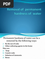 Removal of Permanent Hardness of Water