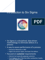 Introduction To Six Sigma