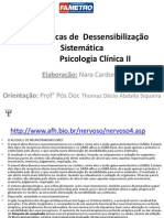 2 - TCC - Técnicas de Dessensibilização Sistemática