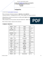 Quick-How-To Japanese Adjective Conjugation