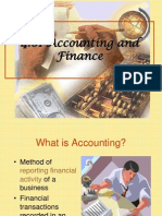 Accounting and Finance