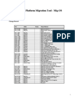 System Platform Migration Tool - Mig-OS: Document Control Change Record