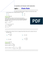 Quantitative Aptitude - Chain Rule