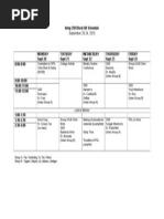 Integ 250 Block 8A Schedule: September 20-24, 2010