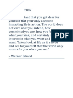 TAKING ACTION Werner Erhard