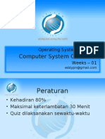 Computer System Overview: Operating System - CE122 Weeks - 01