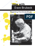 Interview With Dave Brubeck Regarding His Choral Music