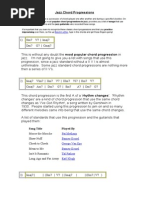 Jazz Chord Progressions