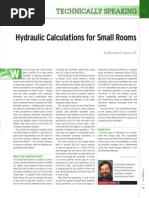 Hydraulic Calculations For Small Rooms