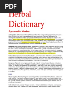 Herbal Dictionary