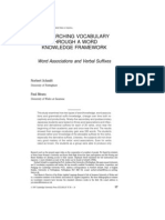 Researching Vocabulary Through A Word Knowledge Framework: Word Associations and Verbal Suffixes