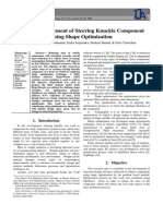 Design Improvement of Steering Knuckle Component Using Shape Optimization