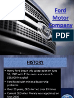 Ford Motor Company - A Case Study Presentation With Transitions