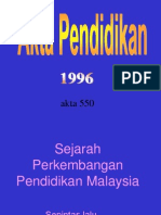 Akta Pendidikan 1996