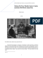 1519-Disputación y Defensa de Fray Martín Lutero Contra Las Acusaciones Del DR Eck