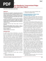 Management of The Mandibular Compromised Ridge A Literature Review and Case Report