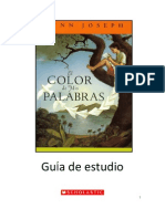 Guia de La Lectura El Color de Mis Palabras