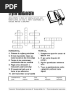 Crucigrama El Gran Mandamiento de Jesus