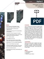 Bi-Directional, One Fiber Audio Transceiver 2-8 Channels: Features: Description