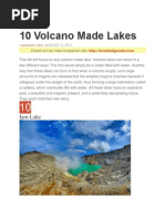 OUR WORLD - 10 Volcano Made Lakes