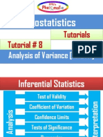 Pharmatox Analysis of Variance Presentation