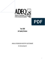 Air Quality Division Year 2008: Dry Cleaning Equipment Annual Air Emissions Inventory Questionnaire