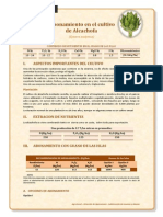 Abonamiento en El Cultivo de Alcachofa