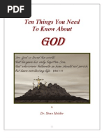 Ten Things You Need To Know About God