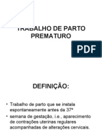 Trabalho de Parto Prematuro