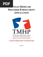 Consumer Related Services ECI RFP Texas Medicaid Provider Enrollment Application 2008 FY2010