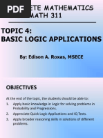 04 - ECE MATH 311 - Basic Logic Applications