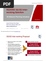 HUAWEI 3G - 2G Inter Working Solution