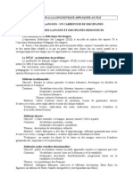 Initiation Ling Appliquée Au FLE - Résumé