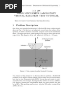 ME 266 Solid Mechanics Laboratory Virtual Hardness Test Tutorial