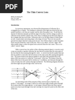 The Thin Convex Lens: PHYS 1314 Spring '00 Prof. T.E. Coan Version: 28 Dec 99