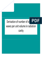 Standing Waves Per Unit Volume-Derivation-blackbody Radiation