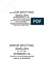 Error Spotting